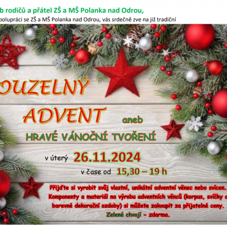 Kouzelný advent aneb Hravé vánoční tvoření